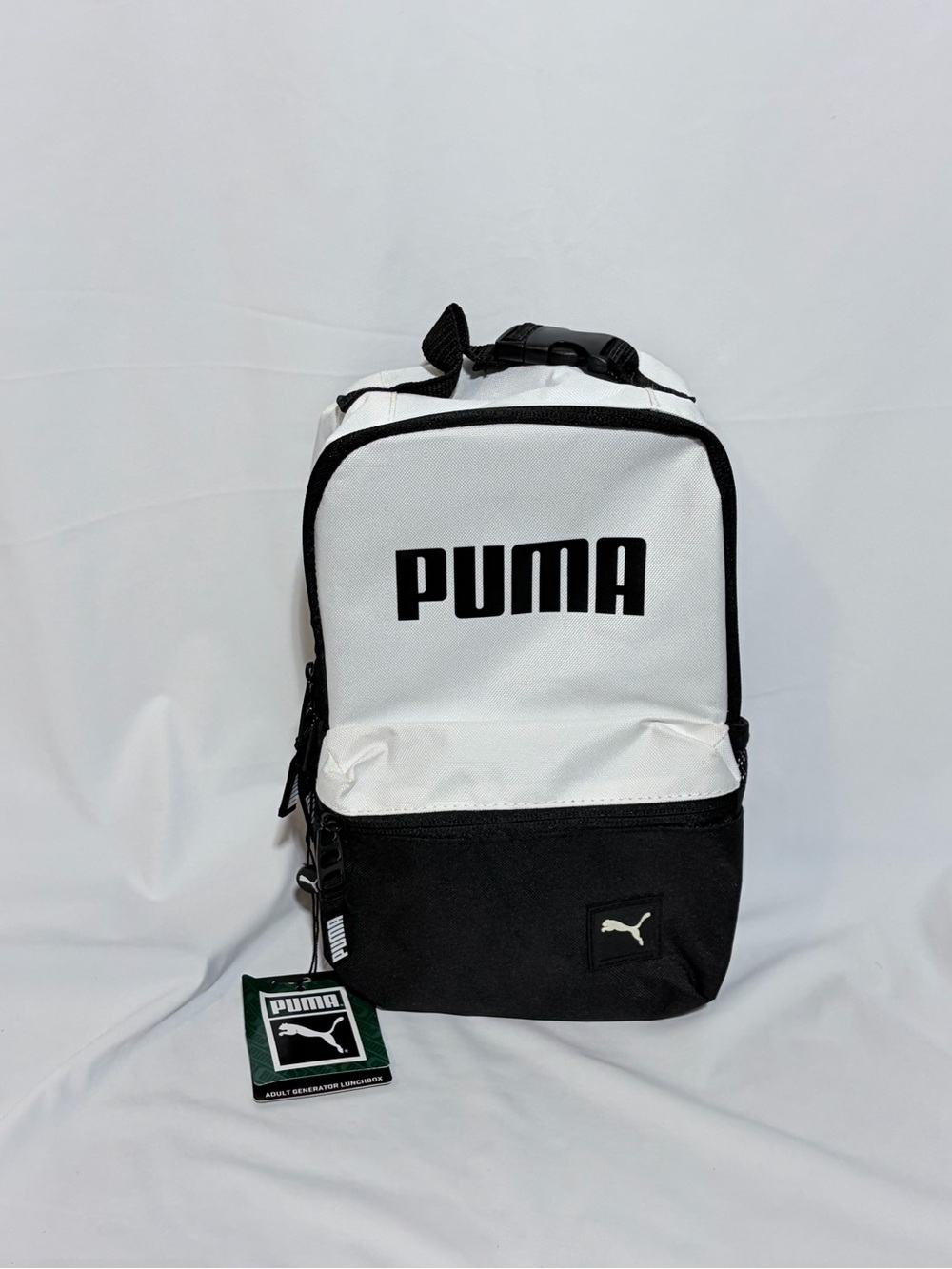 NWT Brand New PUMA Unisex Adult Generator Lunchbox Small Black & White